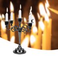 thumbnail image 2 of Romantic   Candlestick, Candlestick Holders, Hotel For Dinner 3 Heads Black, 2 of 8
