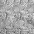 thumbnail image 1 of oneOone Silk Tabby Light Gray Fabric Tropical Leaf Craft Projects Decor Fabric Printed By The Yard 42 Inch Wide, 1 of 5