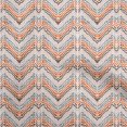 thumbnail image 1 of oneOone Cotton Jersey Orange Fabric Chevron Craft Projects Decor Fabric Printed By The Yard 58 Inch Wide, 1 of 4