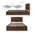 thumbnail image 4 of Nexera Nocce Storage Bed with Headboard, Truffle, 4 of 8