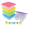 thumbnail image 1 of TIMIFIS Divided Dinner Plate 5Pc/7Pc Food Grade Compartment Lunch Box Plastic Fresh-Keeping Lunch Box with Lid Microwave Heating Lunch Box Meal Prep Containers Kitchen Gadgets, 1 of 3