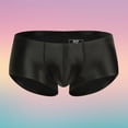 thumbnail image 1 of Men's Underwear Breathable Sheer Shiny Low Rise Briefs for Daily Comfort and All-Season Wear, 1 of 3