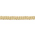 thumbnail image 3 of 14k Yellow Gold 20 Inch 7.25mm Curb Chain Necklace Pendant Charm Beveled, 3 of 9