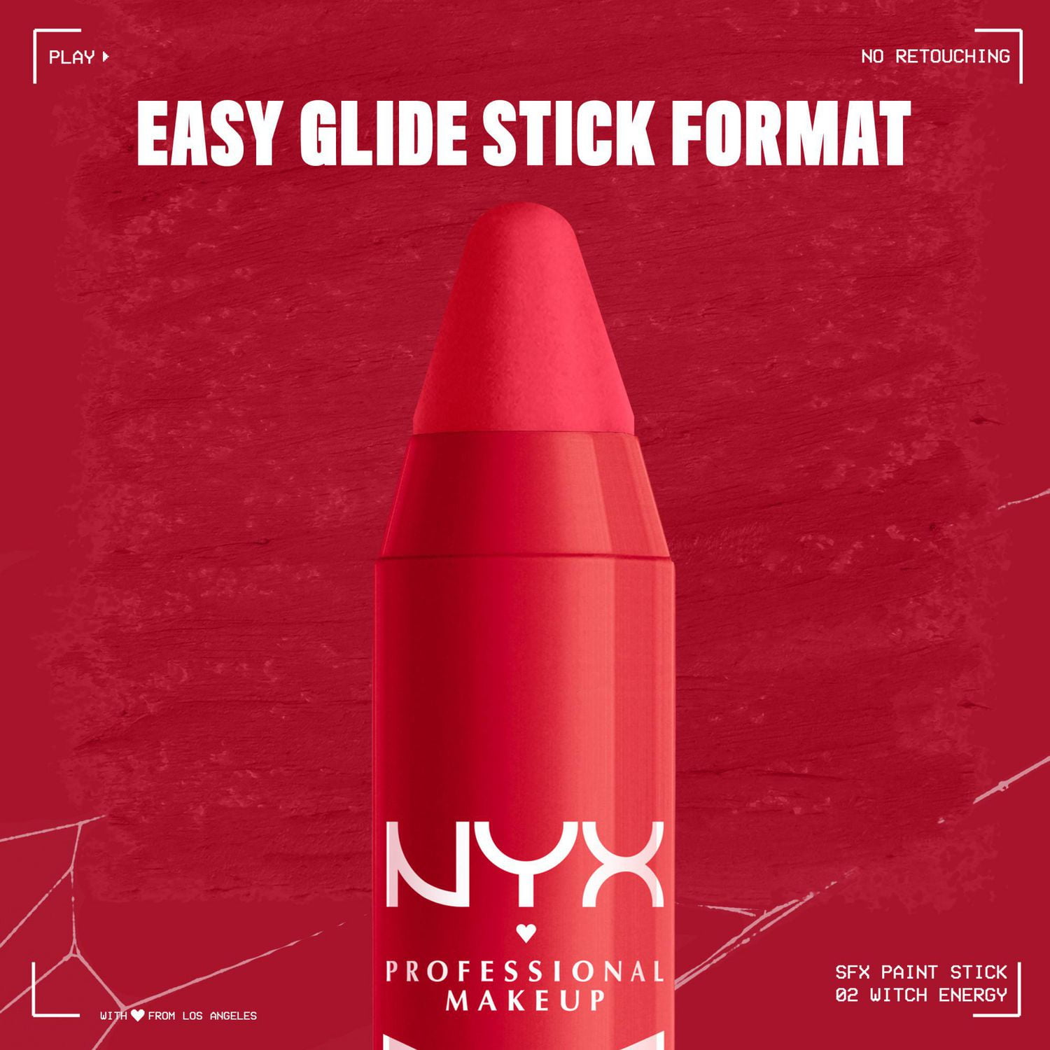 NYX PROFESSIONAL MAKEUP, Bâtons de peinture pour le visage et le corps SFX, Édition limitée Halloween, Formule en crème, Fini mat - BAD WITCH ENERGY