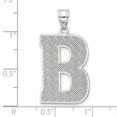 thumbnail image 3 of Pendentif Breloque Collier Monogramme Prénom Initiale Lettre B Délicat en Argent Sterling 925, 3 of 8