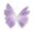 Purple, variant on KLKCMS Artificial Gauze Butterfly with Standing Base Crafts Fake Wedding Decoration Blue