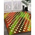 thumbnail image 3 of Ahgly Company Machine Washable Indoor Rectangle Transitional Green Area Rugs, 7' x 9', 3 of 7