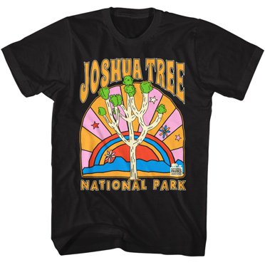 T-Shirt pour Adulte Noir Foncé National Parks Joshua Tree Np