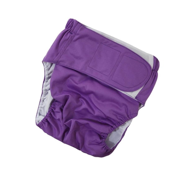 kurtrusly Reusable Adult Cloth Diapers Pants Washable One Size Incontinence Aid Purple