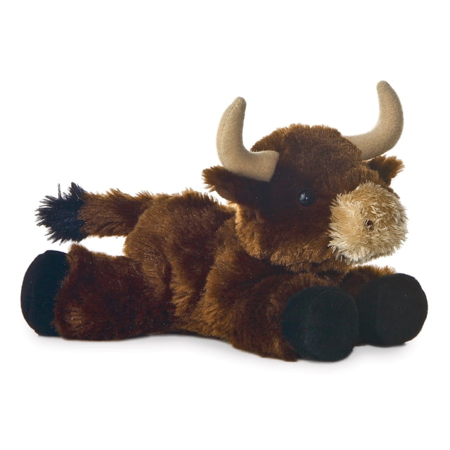 Aurora Stuffed Animals Mini Flopsie-Brown Toro (Bull) 8"