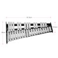 thumbnail image 4 of Glockenspiel 32-Note Xylophone Educational Glockenspiel Wooden Base Solid Aluminum Bars with Mallets Percussion Musical Instrument with Carrying Bag for Children Adults, 4 of 7