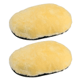 thumbnail image 1 of Natural Lambskin Wool Car Wash Mitt Extra Large Size Scratch-Free Sheepskin Wash Mitt ( 2pack), 1 of 1