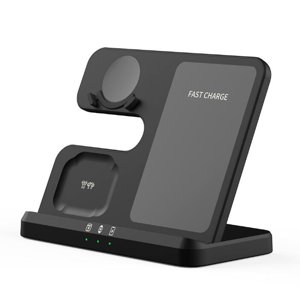 Mistaha Convient pour Samsung SIKAI chargeur sans fil de téléphone portable trois en un pour Samsung chargeur de montre noir