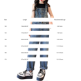 thumbnail image 4 of XIMIN Girls' Washed Denim Overalls - Adjustable Strap Button Front Bib Overalls with Pockets & Cropped Fit (Blue, 13-14 Years), 4 of 9
