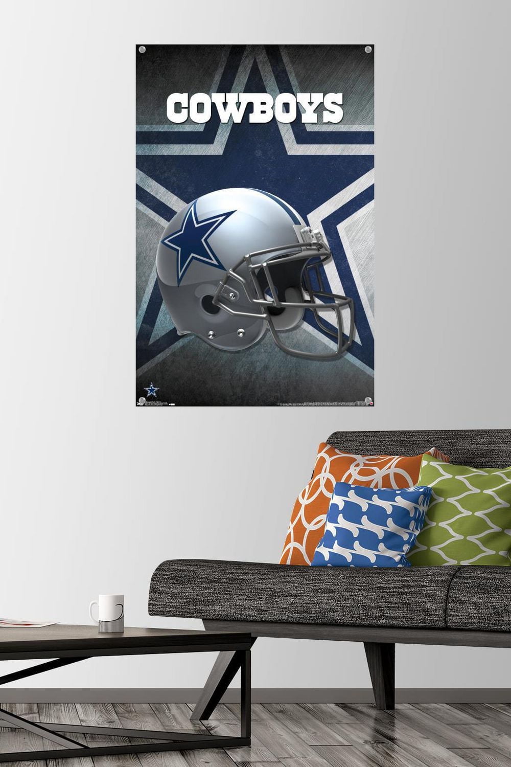 NFL Dallas Cowboys - Helmet 16 Wall Poster, 22.375" x 34" Framed