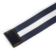 thumbnail image 4 of Men Belt Dual Alloy Buckle All-match Adjustable Webbing Belt Canvas Web Belt, 4 of 8