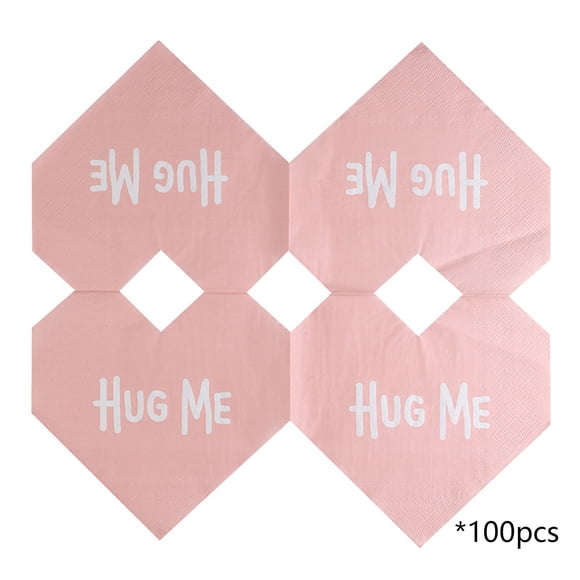 Eoozwa Serviettes en Papier de la Saint-Valentin Motifs Jetables Serviettes Décoratives Festives Adaptées pour Table de la Saint-Valentin 5 Paquets Totalisant 100 Feuilles