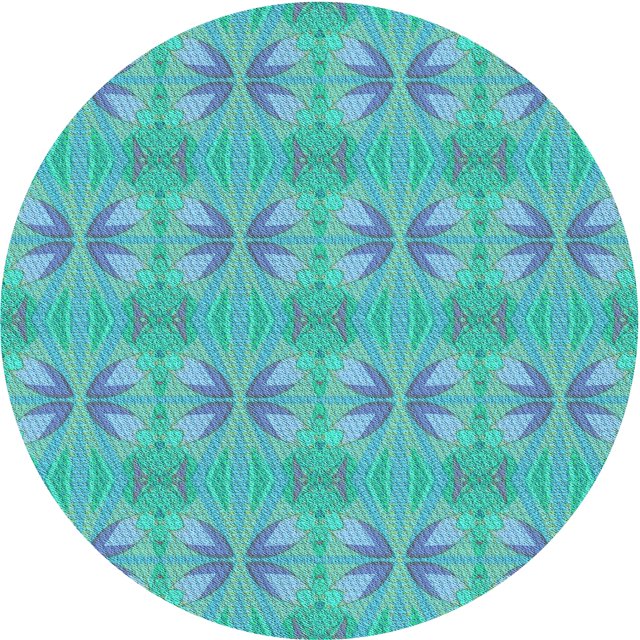 Ahgly Company Tapis d'Intérieur Lavable en Machine Carré Turquoise Bleu Vif, 3 Pieds Carré