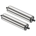 thumbnail image 1 of Unique Bargains Transmetteur à Gravité en Acier Inoxydable 2'x10 Pieds à Rouleau, Extrémité Galvanisée, Lot de 2, 1 of 5
