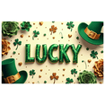 thumbnail image 3 of St Patricks Day Backdrop Banner Shamrock Decorations Irish Luck Party Background Flower Props Green Hat Festival Decor Gift Events Photography, 3 of 4