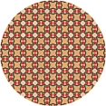 thumbnail image 1 of Ahgly Company Machine Washable Indoor Round Transitional Saffron Red Area Rugs, 3' Round, 1 of 7