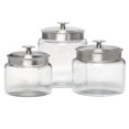 thumbnail image 1 of Anchor Hocking 3Pk Montana Jars W/Stainless Steel Lids, 1 of 3