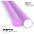 thumbnail image 2 of CANDWAX 10 inch Taper Candles Set of 12 - Dripless and Unscented - Perfect for Dinner and Household Use - Lilac, 2 of 7