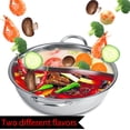 thumbnail image 4 of Double Flavor Hot Pot, 27 29 31cm Usable Dual Sided Nonstick Hot Pot, Stainless Steel Two Flavor Hot Pot, Hot Pot Two Flavor Separation Induction Cooker, 4 of 5