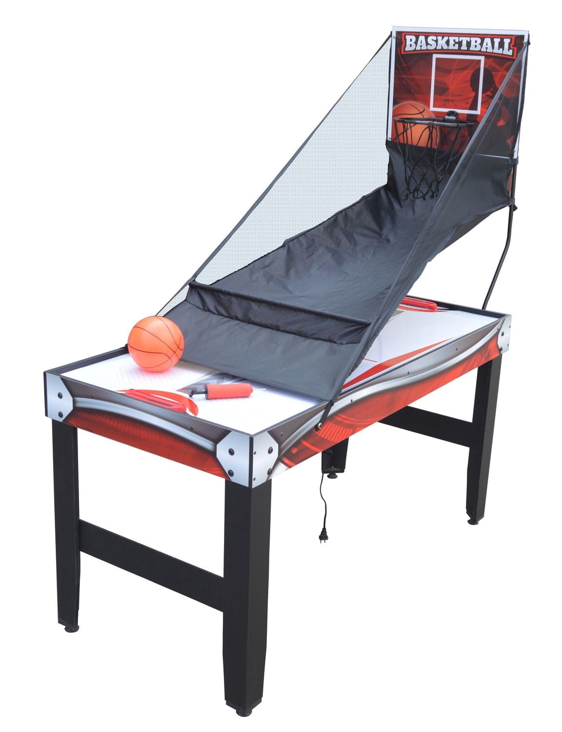 Scout 54-in 4-in-1 Multi-Game Table with Basketball, Air Hockey, Table Tennis, and Dry Erase Board