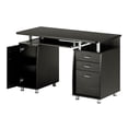 thumbnail image 4 of Pemberly Row Engineered Wood Computer Desk with Storage in Espresso, 4 of 5