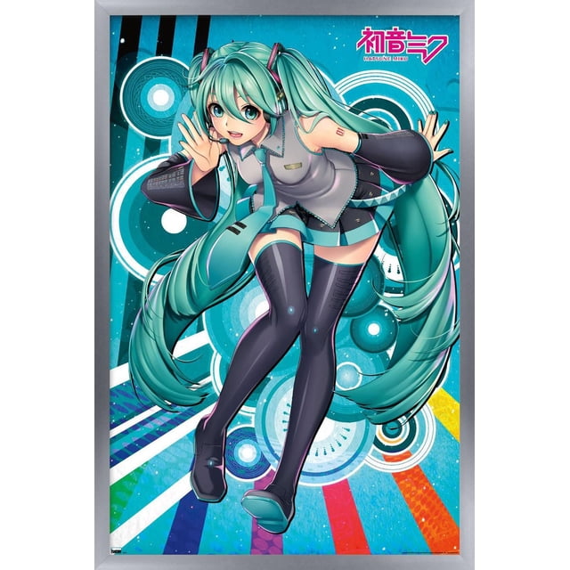 Hatsune Miku - Whisper Wall Poster with Magnetic Frame, 22.375" x 34"