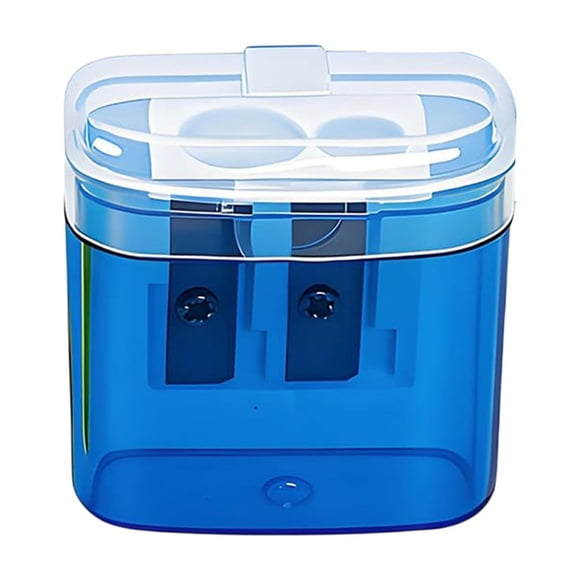 Covered Pencil Sharpener Compact Double Hole Colored Handheld Pencil Sharpener Suitable For Children Adults Students Schools Classes Families Crafts for Girls Ages 8-12 Arts And Crafts for Kids Ages