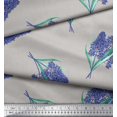 thumbnail image 2 of Soimoi Rayon Fabric Lavender Flower Print Fabric by the Yard 56 Inch Wide, 2 of 3