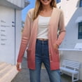 thumbnail image 2 of Gubotare Cardigans pour Femmes avec Poches, Décontractés, Légers, à devant Ouvert, Chandails Cardigan pour Femmes (Rouge Brique,m), 2 of 8