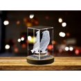 thumbnail image 3 of Wise Owl Crystal Carvings | Exquisite Gems Etched with Nocturnal Raptors, 3 of 5