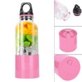 thumbnail image 3 of 500ML Electric Juicer Cup Portable Vegetables Fruit Juice Maker Automatic Tool USB Rechargeable Smoothie Blender Mixer BottlePink 500ML, 3 of 5