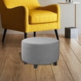 thumbnail image 3 of Housse Extensible pour Pouf Rond Housse de Repose-Pieds Amovible Housses de Repose-Pieds - Gris 23gris, 3 of 8