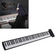 thumbnail image 1 of Roll Up Piano, 88 Keys 14 Demo Songs Rechargeable Electronic Hand Roll Piano  for Daily, 1 of 7