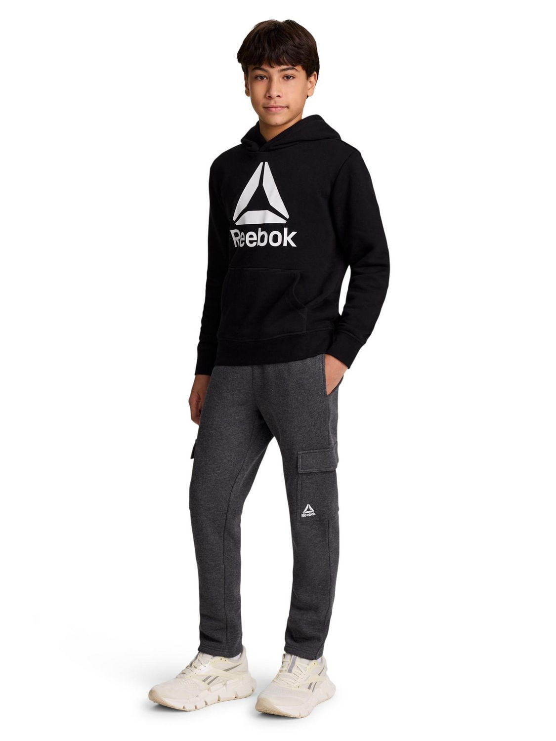 Reebok Pantalon cargo en molleton Core pour garçons