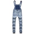 thumbnail image 5 of LSLJS Men's One-piece Ripped Suspenders Slim-fit Trousers Overalls Gifts for Men, 5 of 5