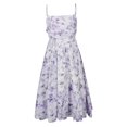 thumbnail image 5 of FcBaudy Robe Camis Sans Manches à Col en V, Robes d'Été pour Femmes, Robes pour Femmes à Bretelles Sans Bretelles en Chiffon Sans Manches Imprimées Robe Botanique Florale Robe Femme, 5 of 5