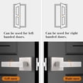 thumbnail image 2 of Matte Passage Door Levers Square Hall Closet Door Handles Heavy Duty Interior NonLocking Lever Sets Reversible for Right/Left Handed Door, 2 of 9