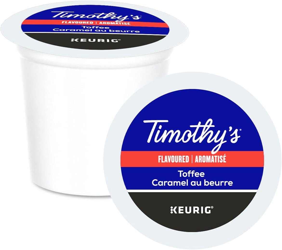 Pack of 4 - Timothy's Toffee K-Cup Pods 24 Pack each