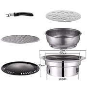 Korean Charcoal Barbecue Grill Portable Charcoal Stove Without bbq japanese grill cookware Stove Frame