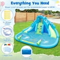 thumbnail image 4 of Gymax Inflatable Water Slide Blowup Water Park w/ Dual Slides Without Blower, 4 of 10