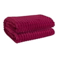 thumbnail image 2 of Imitation Rabbit Fleece Blanket,Double Layer,Thickened Solid Color,Office Nap Blanket,Comfortable,Home Decor,Warmth,Softness,Fall Collection,PENDANE,Red, 2 of 6