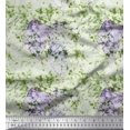 thumbnail image 1 of Soimoi Modal Satin Fabric Leaves & Texture Printed Fabric 1 Yard 42 Inch Wide, 1 of 2