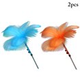 thumbnail image 1 of 2 Pcs Cat Plume Teaser Interactif Belle Chat Jouet Interactif Chat Teaser Baguette, 1 of 10