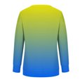 thumbnail image 3 of 50 % de Rabais Liquidation Chandail en Molleton Surdimensionné pour Femmes 2023 Col Rond Mode Décontracté Manches Longues Imprimé Chandail en Molleton Haut Blouse, 3 of 3