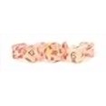 thumbnail image 3 of Dice&# Jeux de dés Métalliques LIC681 Flash 44; Rouge - Ensemble de 7, 3 of 3